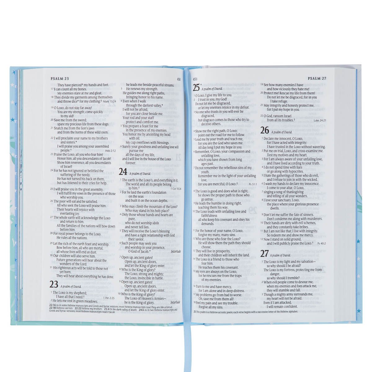 Blue Hardcover Keepsake Bible for Boys