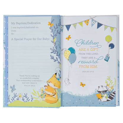 Blue Hardcover Keepsake Bible for Boys
