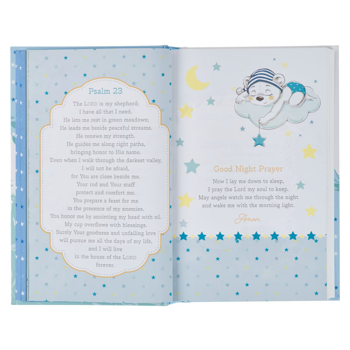 Blue Hardcover Keepsake Bible for Boys