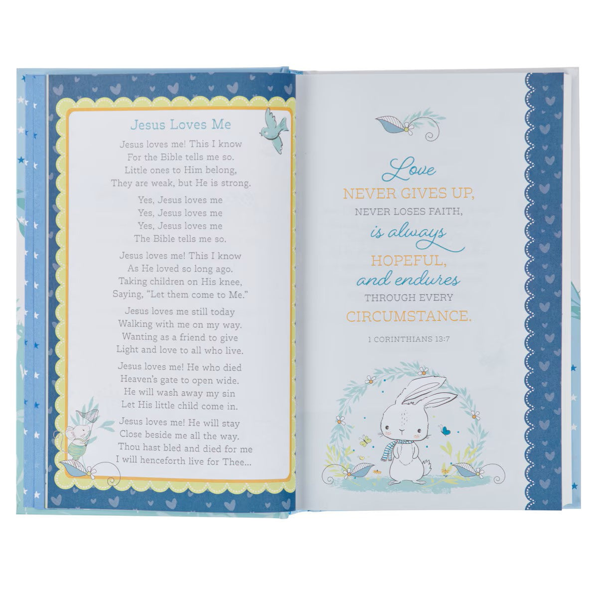 Blue Hardcover Keepsake Bible for Boys