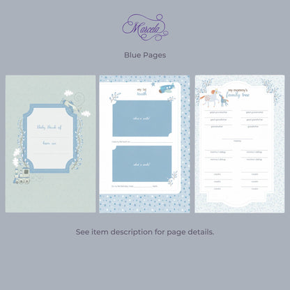Heirloom Hounds Toile – Baby Memory Book