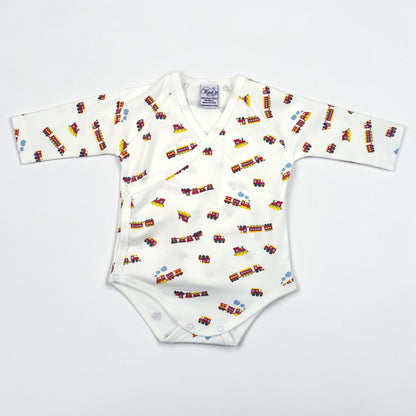 Train Print Pima Cotton Baby Layette Set