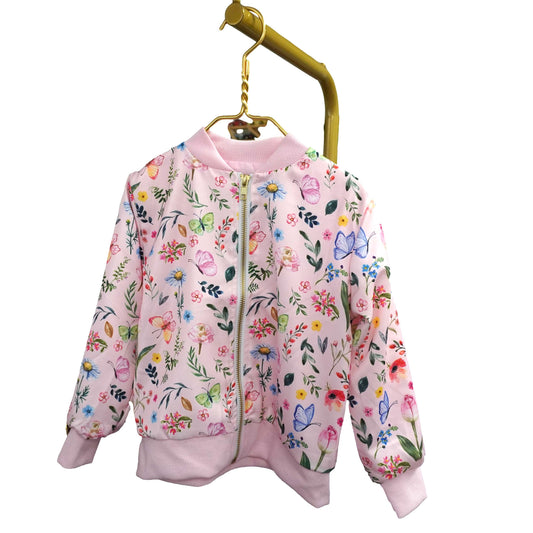 Butterfly Meadows Satin Jacket