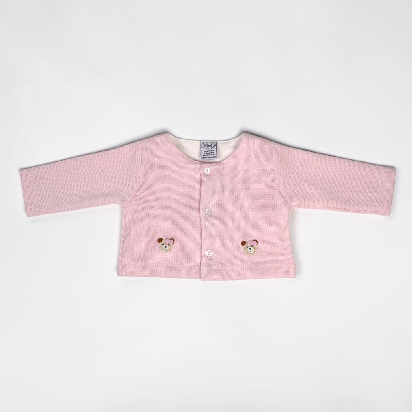 Cozy Bear Pima Cotton Footed Outfit & Cardigan Set