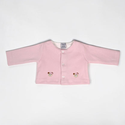 Cozy Bear Pima Cotton Footed Outfit & Cardigan Set
