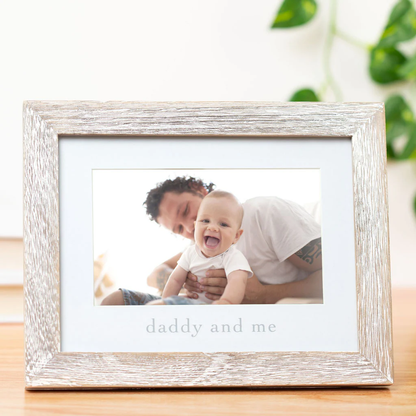 Daddy and Me Sentiment Frame, Rustic, Father's Day Gift
