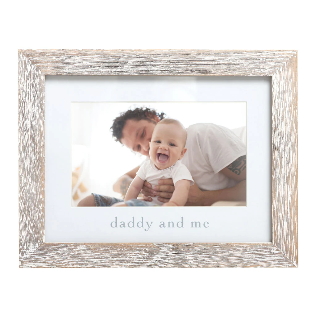 Daddy and Me Sentiment Frame, Rustic, Father's Day Gift