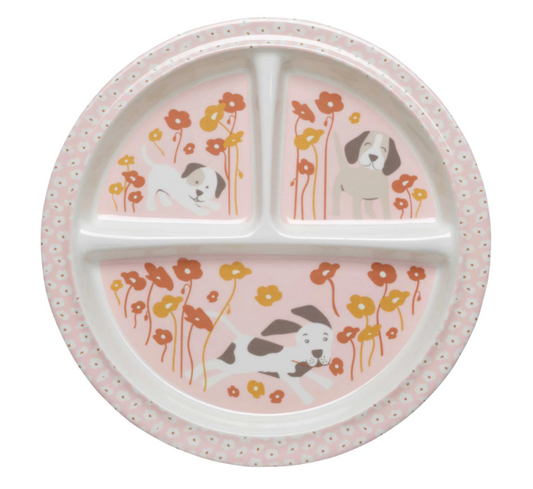 Divided Suction Plate Puppies & Poppies