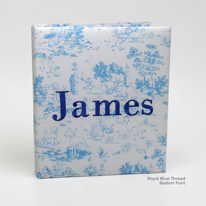 Heirloom Hounds Toile – Baby Memory Book