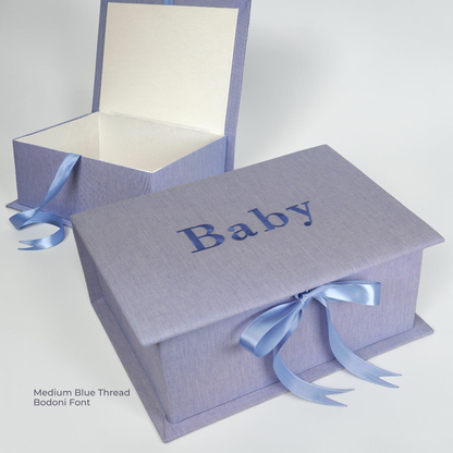 Micro Stripe Cotton - Medium Keepsake Box (Wholesale)