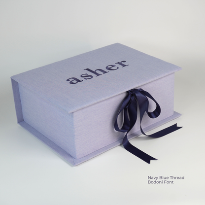 Micro Stripe Cotton - Medium Keepsake Box (Wholesale)