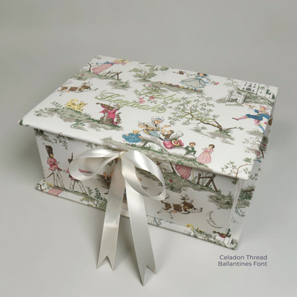 Over the Moon Nursery Rhyme Toile  - Medium Keepsake Box (Wholesale)