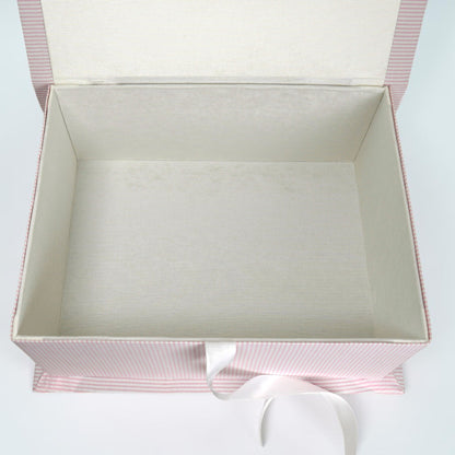 Striped Seersucker Cotton - Medium Keepsake Box (Wholesale)