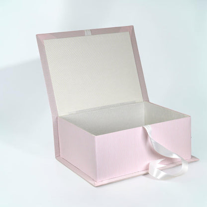 Striped Seersucker Cotton - Medium Keepsake Box (Wholesale)