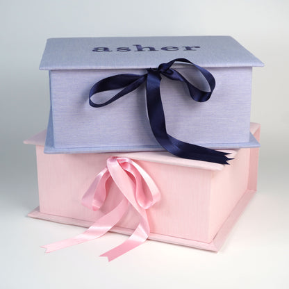 Micro Stripe Cotton - Medium Keepsake Box (Wholesale)