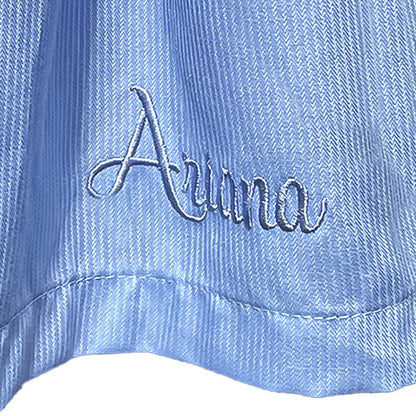 Periwinkle Flutter Sleeve Smocked Dress
