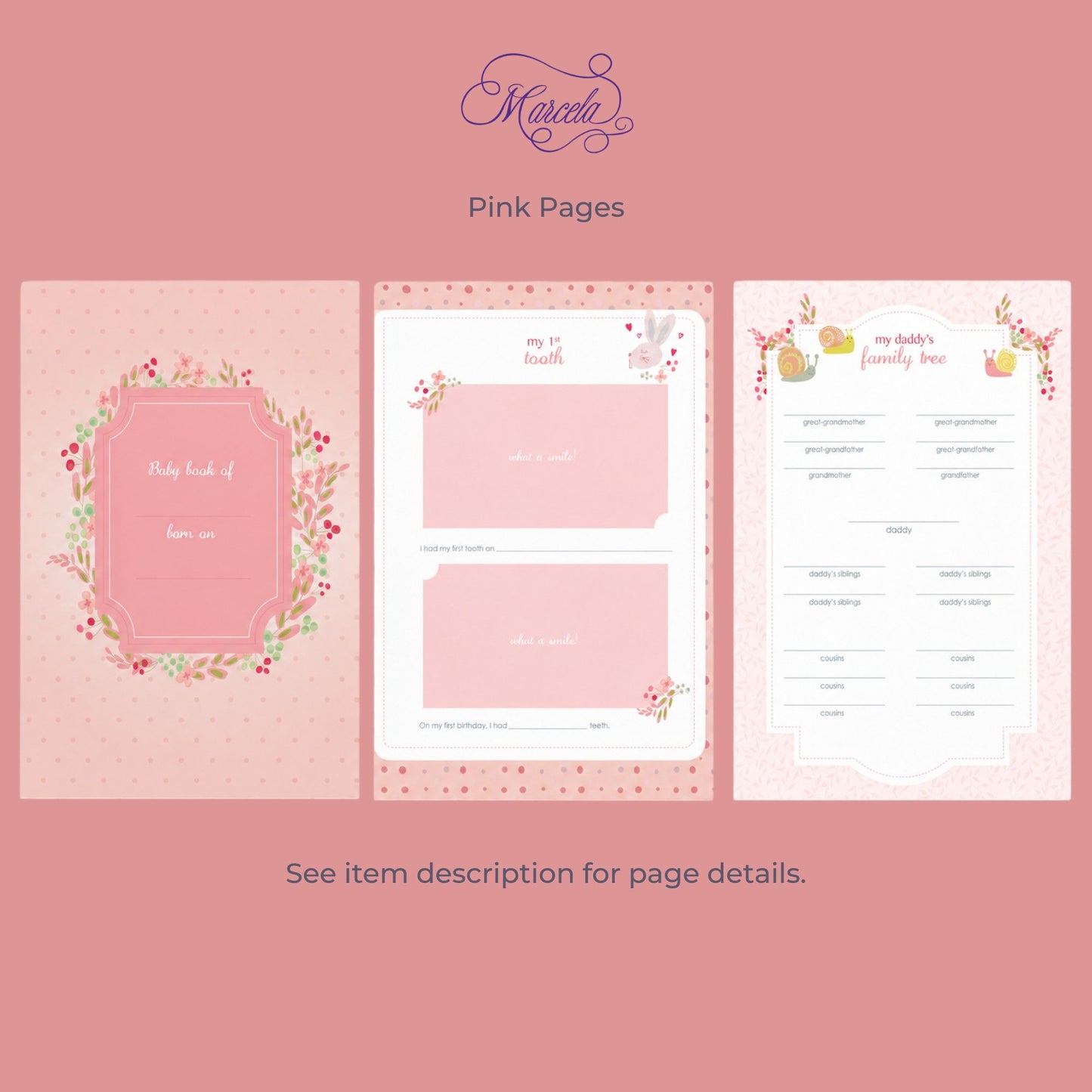Micro Stripe Cotton – Baby Memory Book (Wholesale)