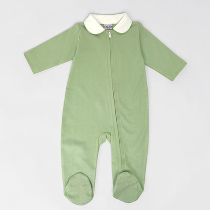 Pima Cotton Peter Pan Collar Footie
