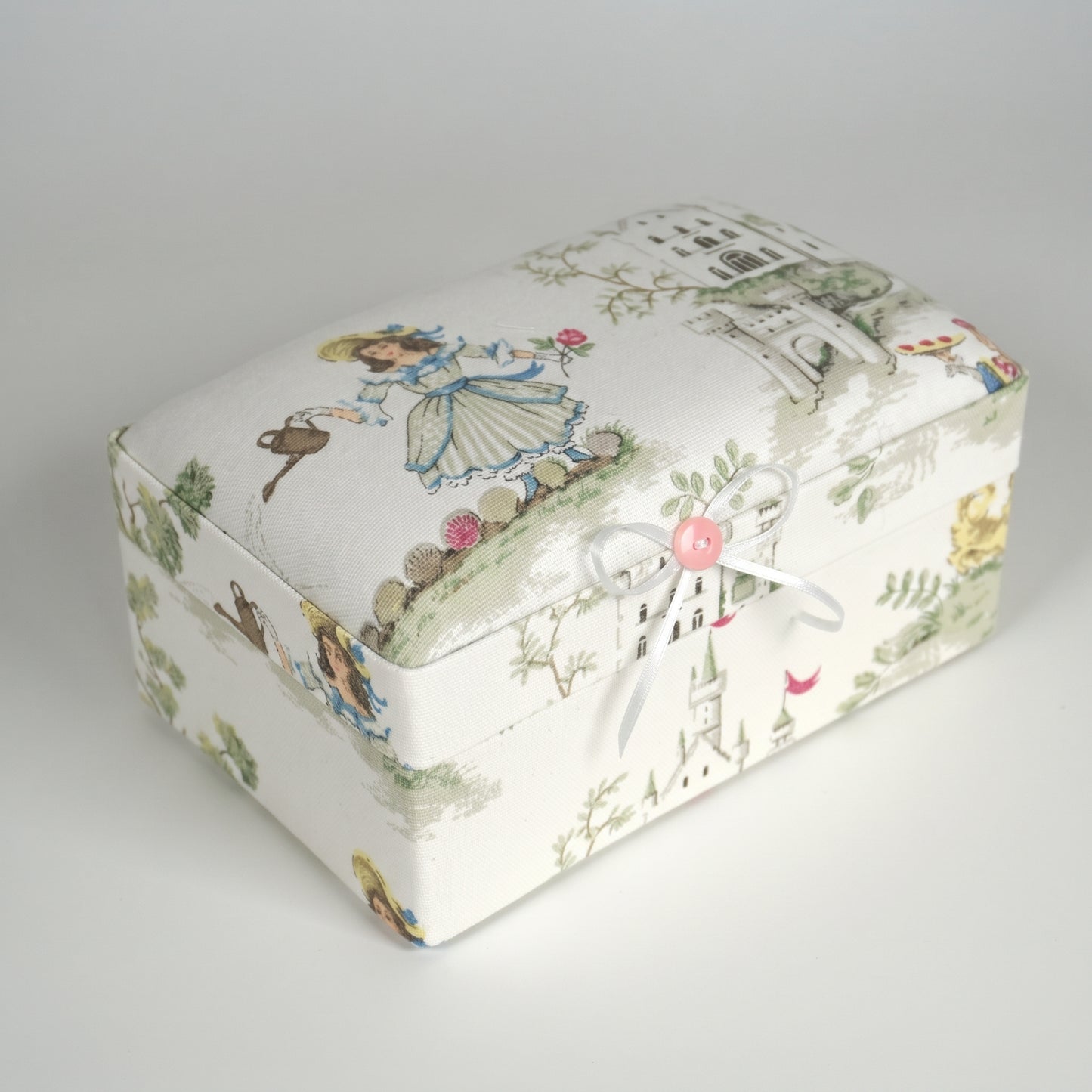 Over the Moon Nursery Rhyme Toile  – Small Baby Keepsake Box (Wholesale)