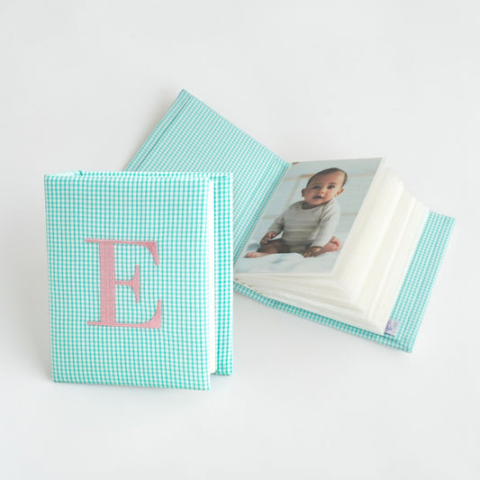 Seersucker Check Cotton – Small Hardbound Photo Album