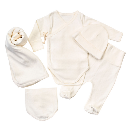 Welcome Baby Pointelle 5 Piece Set