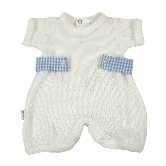 Paty Knit Bubble, Blue Gingham Tabs