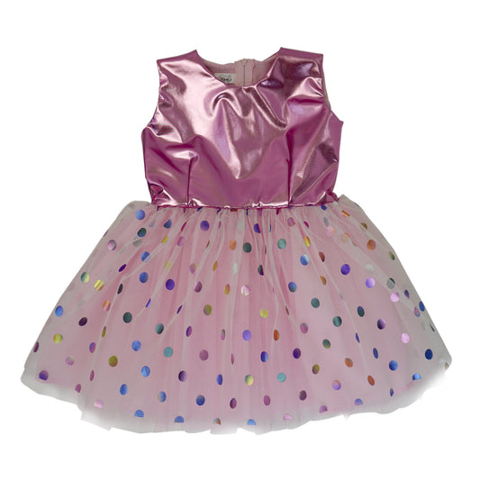 Sleeveless Tutu Dress - Dots