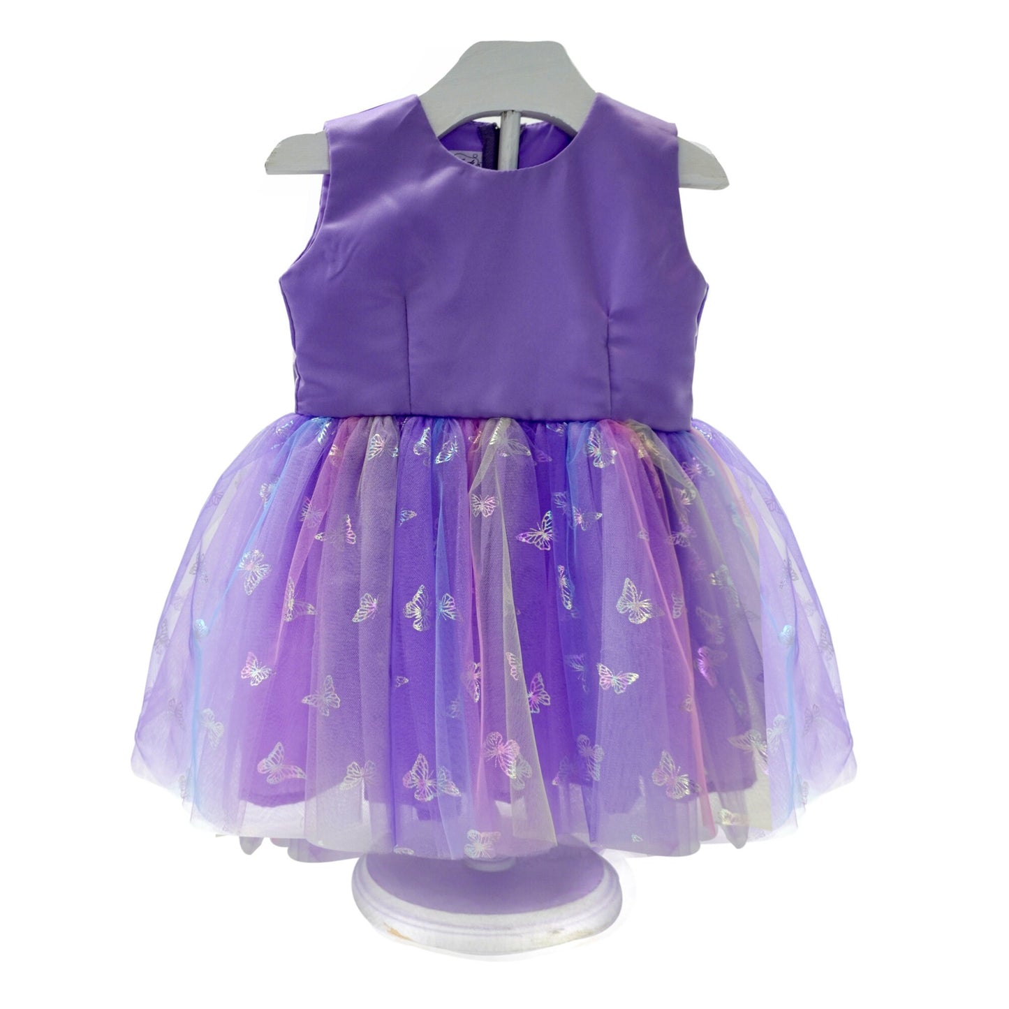 Sleeveless Tutu Dress - Butterflies