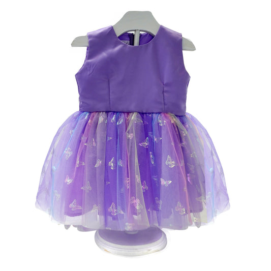 Sleeveless Tutu Dress - Butterflies