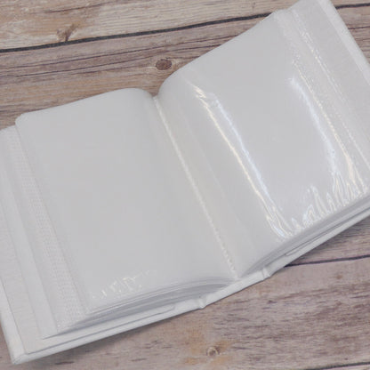 Swiss Batiste Girl Bonnet with Flowers – Small Hardbound Photo Album (Shantung)