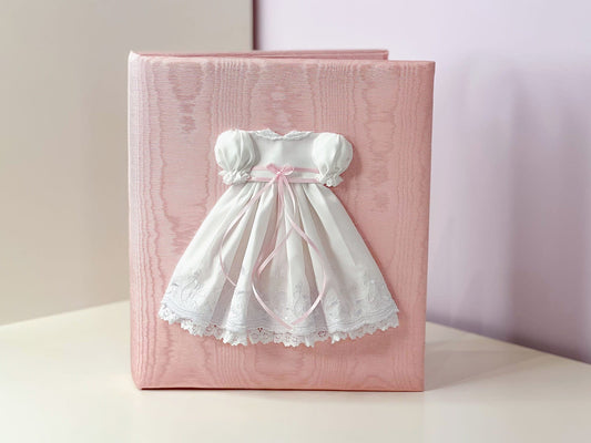Swiss Batiste Dress – Baby Memory Book (Moiré)