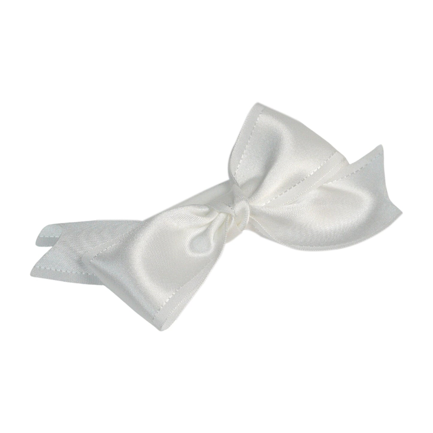 Baby Christening Headband with Satin Bow