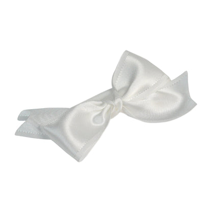 Baby Christening Headband with Satin Bow