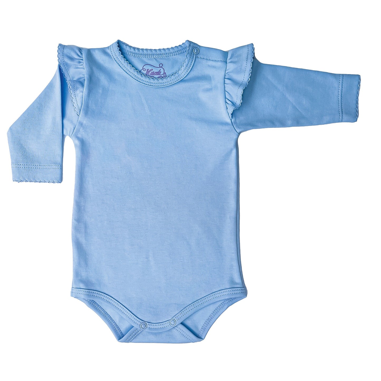 Ruffle Cap Sleeve Pima Cotton Baby Bodysuit