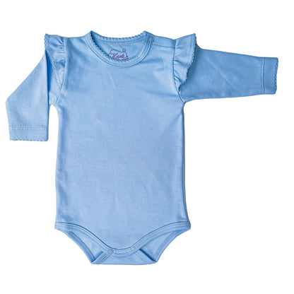 Ruffle Cap Sleeve Pima Cotton Baby Bodysuit