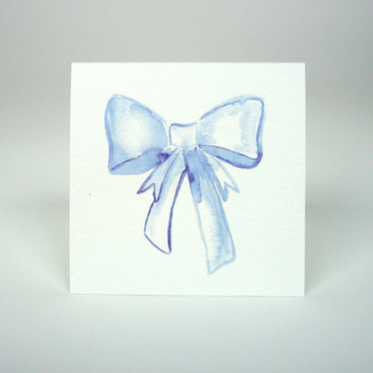 Blue Bow enclosure card