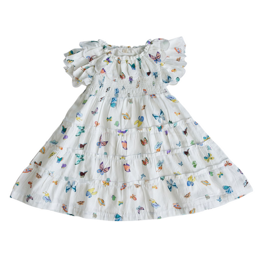 Madame Butterfly  - Mimi Dress  6-12M